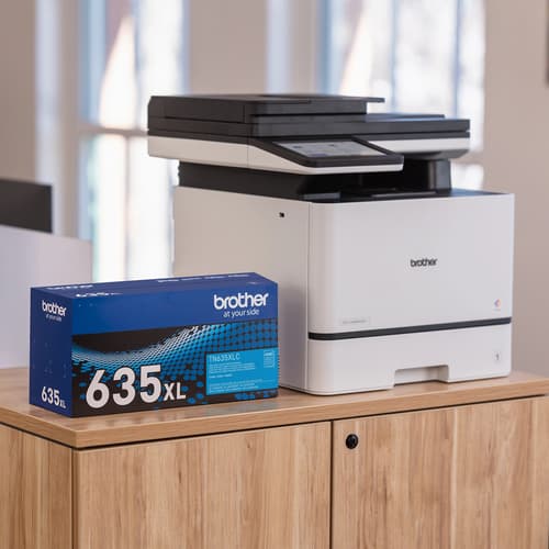 Brother Genuine TN635XLC High Yield Cyan Toner Cartridge