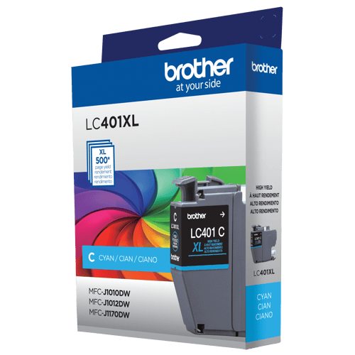 Brother Genuine LC401XLCS High-Yield Cyan Ink Cartridge