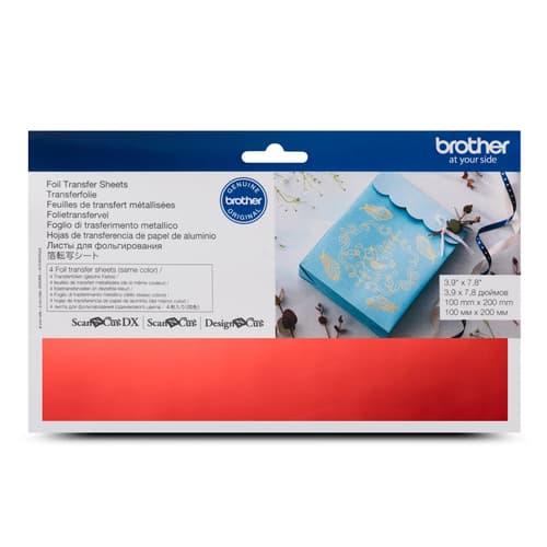 Brother CAFTSRED1 Foil Transfer Sheets Red