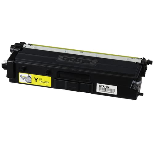 Brother TN433Y Yellow Toner Cartridge, High Yield