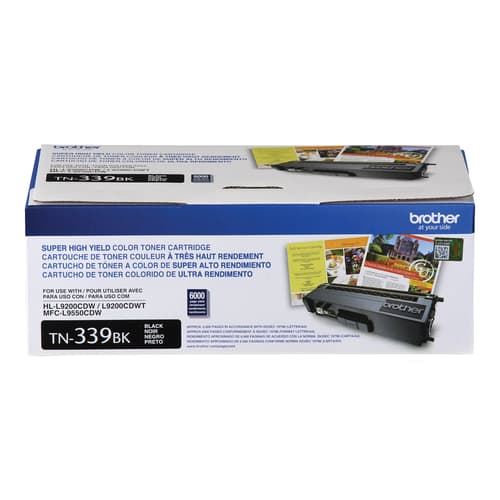 Brother TN339BK Black Toner Cartridge, High Yield