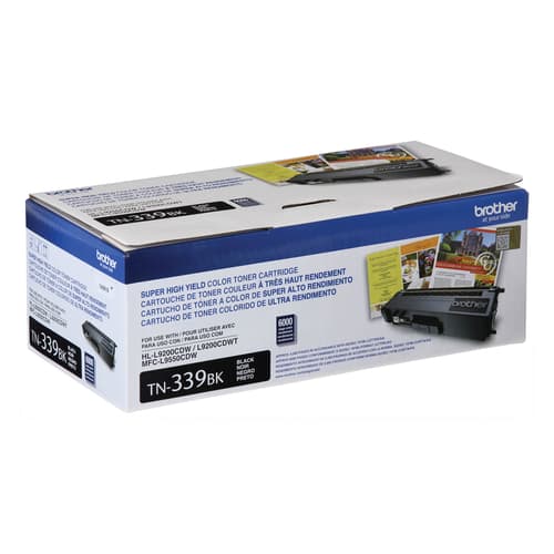 Brother TN339BK Black Toner Cartridge, High Yield