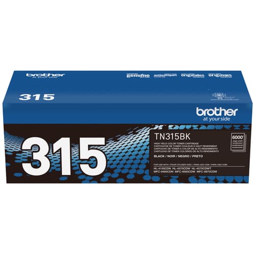 Brother TN315BK Black Toner Cartridge, High Yield