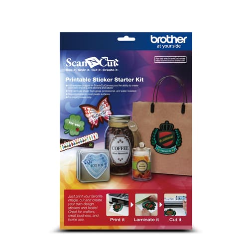 Brother CAPSKIT1 Printable Sticker Starter Kit