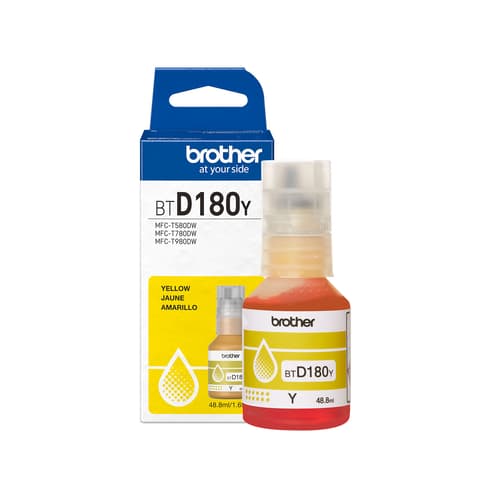 Brother Genuine BTD180YS High Yield Yellow Ink Bottle
