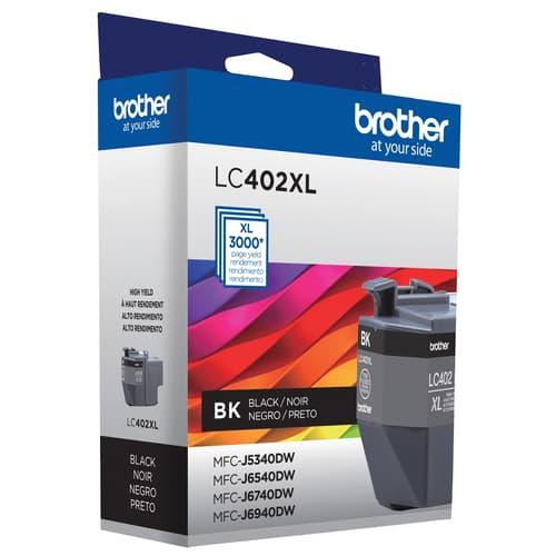 Brother Genuine LC402XLBKS High Yield Black Ink Cartridge