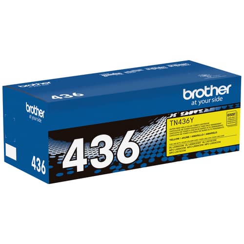 Brother TN436Y Yellow Toner Cartridge, Super High Yield