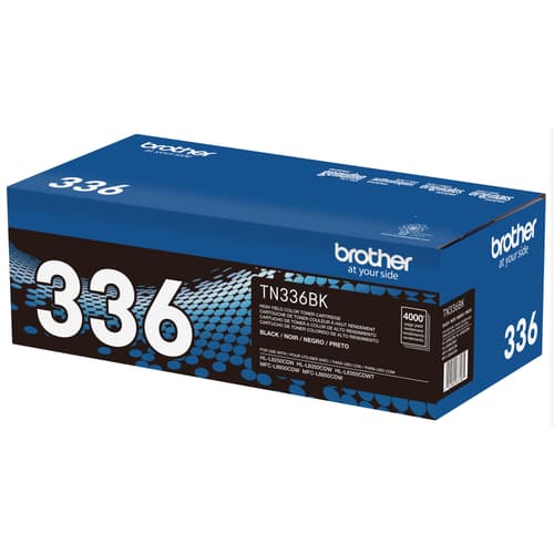 Brother TN336BK Black Toner Cartridge, High Yield