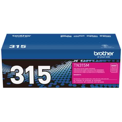 Brother TN315M Magenta Toner Cartridge, High Yield