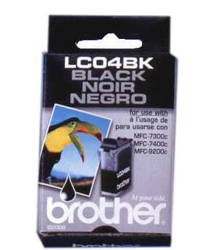 Brother LC04BK Innobella  Black Ink Cartridge, Standard Yield