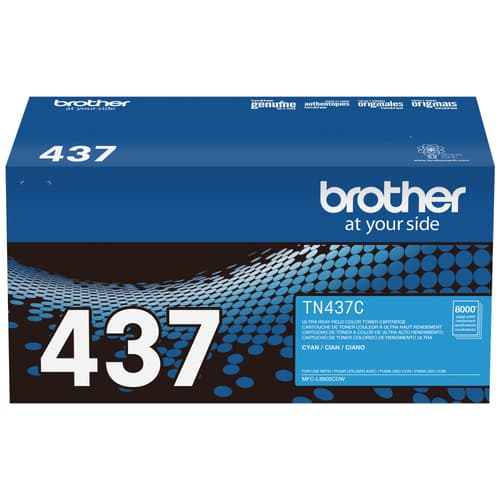 Brother Genuine TN437C Ultra High‐Yield Cyan Toner Cartridge