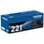 Brother TN221BK Black Toner Cartridge, Standard Yield