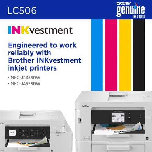 Brother Genuine LC506CS Standard Yield Cyan Ink Cartridge