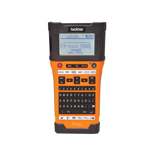 Brother PT-E500VP Advanced Industrial Handheld Labeller with Computer Connectivity (USB)