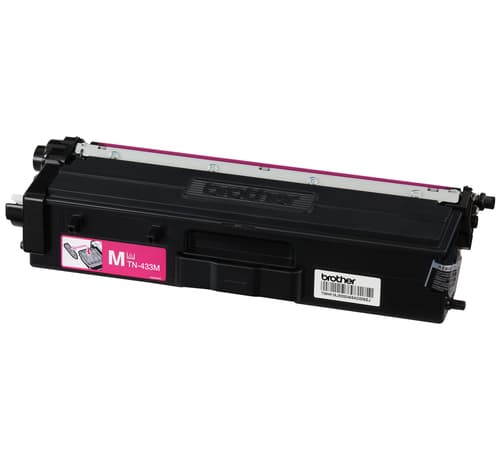 Brother TN433M Magenta Toner Cartridge, High Yield