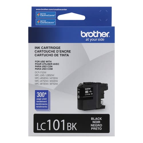 Brother LC101BKS Innobella  Black Ink Cartridge, Standard Yield