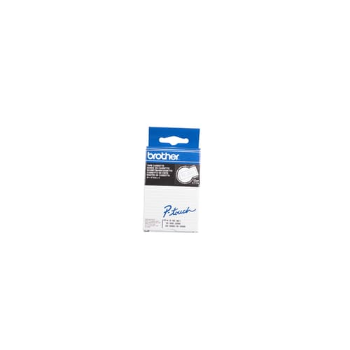 Brother TC203 Blue on White 12 mm Tape for P-touch, 7.7 m