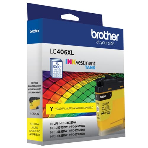 Brother Genuine LC406XLYS High-Yield Yellow Ink Cartridge