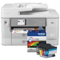 Brother R6955LC406BUND Refurbished INKvestment Tank Colour Inkjet All-In-One Printer and Bonus Ink Bundle