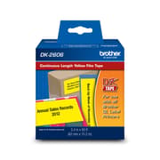Brother DK-2606 Black/Yellow Continuous Length Film Tape - 2.4