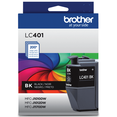 Brother Genuine LC401BKS Standard-Yield Black Ink Cartridge