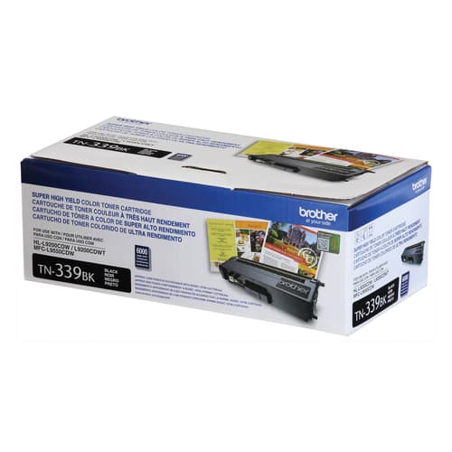 Brother TN339BK Black Toner Cartridge, High Yield