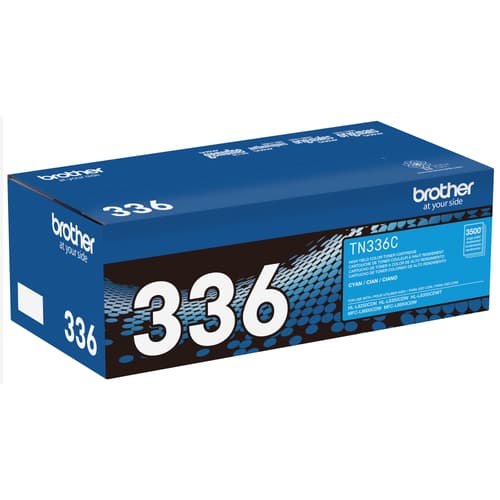 Brother TN336C Cyan Toner Cartridge, High Yield