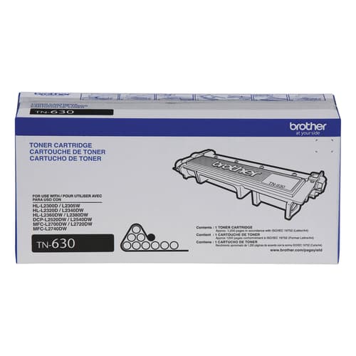 Brother Tn630 Black Toner Cartridge Standard Yield Brother Canada 1784