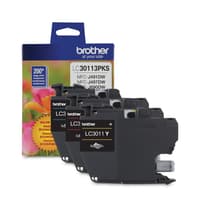 Brother Genuine LC30113PKS 3-Pack Standard-yield Colour Ink Cartridges