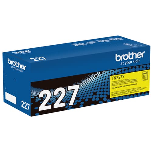 Brother Genuine TN-227Y High Yield Yellow Toner Cartridge