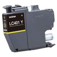 Brother Genuine LC401YS Standard-Yield Yellow Ink Cartridge 