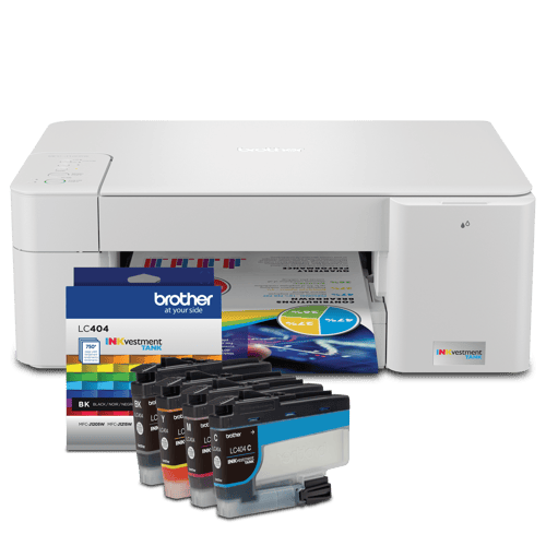 Brother R1205LC404BUND Refurbished INKvestment Tank Multifunction Colour Inkjet Printer and Ink Bundle