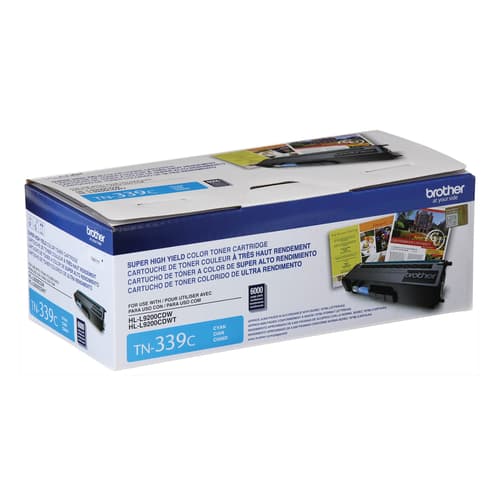 Brother TN339C Cyan Toner Cartridge, High Yield