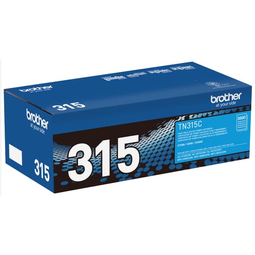 Brother TN315C Cyan Toner Cartridge, High Yield