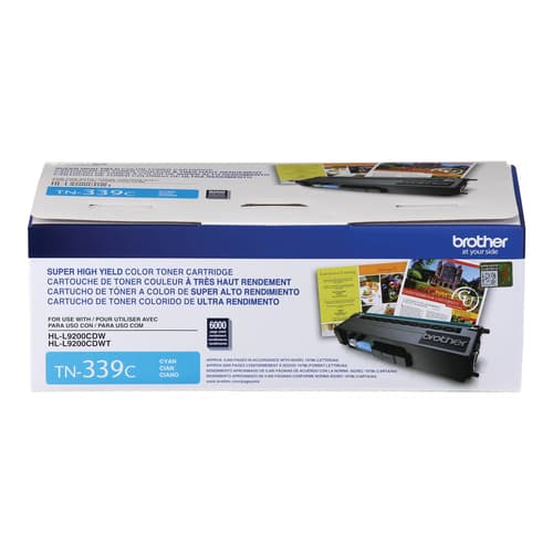 Brother TN339C Cyan Toner Cartridge, High Yield