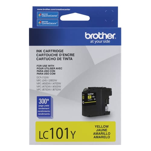 Brother LC101YS Innobella  Yellow Ink Cartridge, Standard Yield