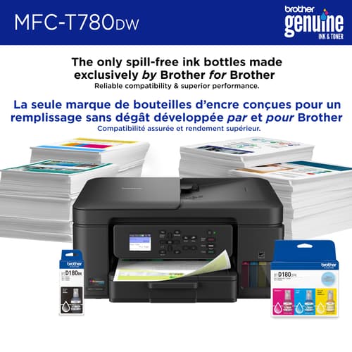 Brother INKvestment Tank MFC-T780DW Wireless Colour Inkjet All-in-One with Duplex Printing and Up to 3 Years of In-Box Ink
