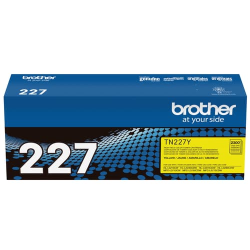 Brother Genuine TN-227Y High Yield Yellow Toner Cartridge