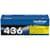 Brother TN436Y Yellow Toner Cartridge, Super High Yield