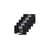 Brother HGEM9415PK Black on Matte Silver HGe 18 mm Tape with Standard Adhesive, 8 m   5 Pack
