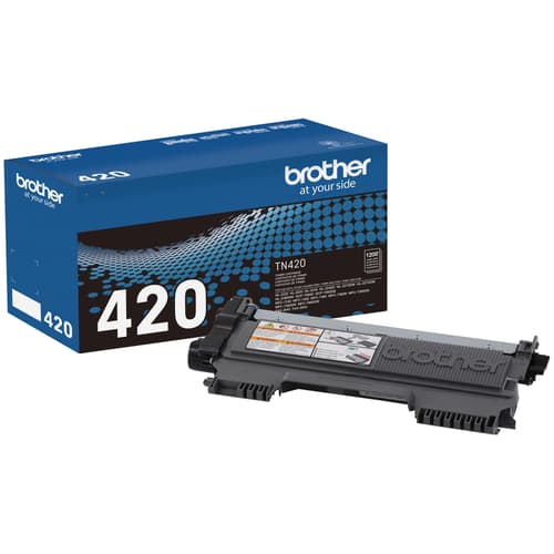 Brother TN420 Black Toner Cartridge, Standard Yield