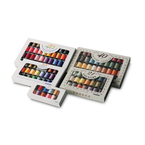 Brother SAETTS 12-Colour Embroidery Thread Set