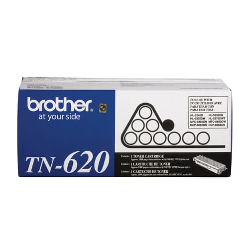 Brother TN620 Black Toner Cartridge, Standard Yield