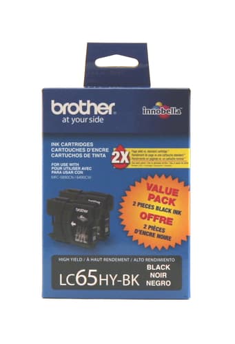 Brother LC652PKS Innobella  Black Ink Cartridges, High Yield - 2 PKS