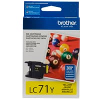 Brother LC71YS Innobella Yellow Ink Cartridge, Standard Yield