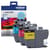 Brother Genuine LC4023PKS 3-Pack of Standard Yield Colour Ink Cartridges