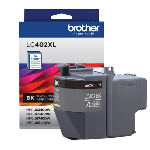 Brother Genuine LC402XLBKS High Yield Black Ink Cartridge