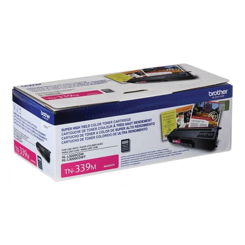 Brother TN339M Magenta Toner Cartridge, High Yield