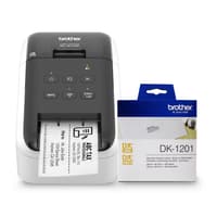 Brother R810DK1201BUND Imprimante d étiquettes sans fil QL810W remise à neuf et ensemble d étiquettes d adresse standard DK1201