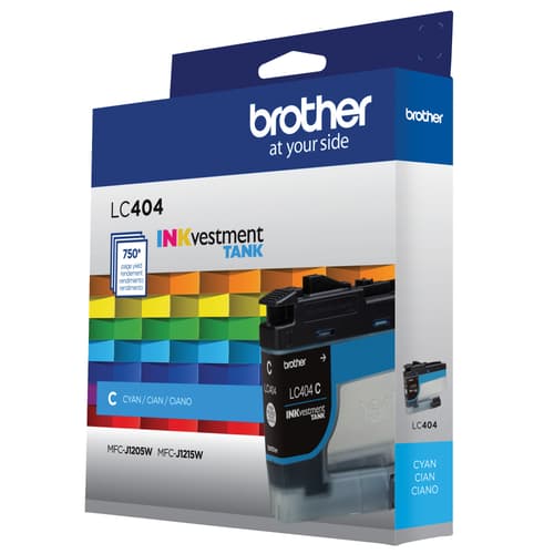 Brother Genuine LC404CS Standard-Yield Cyan Ink Cartridge